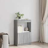 Highboard Grey Sonoma 63x33x100 cm Engineered Wood 855102