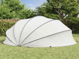 Pool Dome Folding Manual Grey and Orange 472 x 460 x 229 cm 42001118