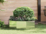 Planter Silver 90 x 90 x 35 cm Stainless Steel 883735