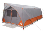 Tunnel Tent Grey and Orange 8-Person Polyester and Steel 42028659