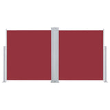 Retractable Side Awning Red 140x600 cm 317993