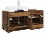 Bathroom Furniture Set 2 pcs Old Wood Engineered Wood 3403974