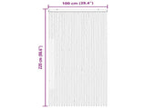 Insect Curtain Chenille Silver Grey and Pink 100 x 220 cm 42034442