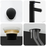 Bathroom Furniture Set 3 pcs Black Engineered Wood 3405598