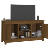 TV Cabinet Honey Brown 103x36.5x52 cm Solid Wood Pine 814587