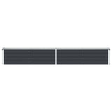 Garden Raised Bed Galvanised Steel 320x40x45 cm Anthracite 47055