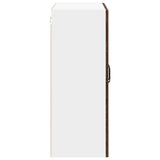 Wall Glass Cabinet LUCCA Brown Oak 60 x 31 x 80 cm 885092