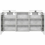 Bathroom Cabinet Set 3 pcs 120 x 10.5 x 60.5 cm Engineered wood 3403739