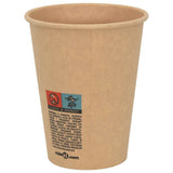 Paper Coffee Cups 1000 pcs 12oz 300ml Brown 4102796