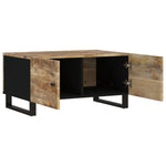 Coffee Table 80x50x40 cm Solid Wood Mango&Engineered Wood 350636