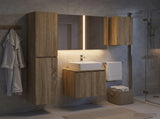 Bathroom Cabinet Set 5 pcs Sonoma Oak Engineered Wood 3407329