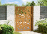 Garden Gate 100x175 cm Weathering Steel Wave Design 4100977