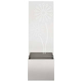 Garden Privacy Screen Sliver 50 x 150 cm Stainless steel 876459