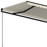 Manual Retractable Awning 400x350 cm Cream 3069177