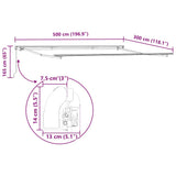 Manual Retractable Awning Anthracite&White 500x300 cm 3216033
