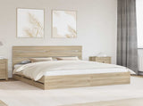 Bed Frame with Drawer Sonoma Oak 180 x 200 cm Engineer Wood 3411814