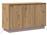 LED Sideboard Artisan Oak 90 x 32 x 75 cm Engineered Wood 869681