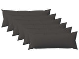 Throw Pillow 6 pcs HEERLEN Dark Grey 40 x 70 cm Fabric 925258