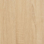 Dressing Table with Mirror Sonoma Oak 130x50x132.5 cm 3185338