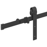 Sliding Door Hardware Kit 200 cm Steel Black 4009737
