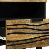 Coffee Table Brown and Black 80 x 54 x 40 cm Solid Acacia wood 4017949