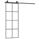 Sliding Door with Hardware Set 76x205 cm ESG Glass&Aluminium 3152139