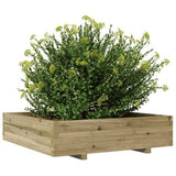 Garden Planter 100x100x26.5 cm Impregnated Wood Pine 847322