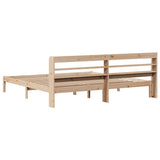 Bed Frame without Mattress 200x200 cm Solid Wood Pine 3306549