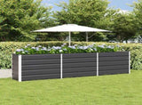 Planter Anthracite 290 x 50 x 75 cm Galvanised Steel 42018207
