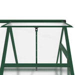 ZNTS Greenhouse with Base Frame Green 169x114x195 cm Aluminium 4005823