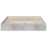 Bed Frame with Drawers without Mattress Concrete Grey 200x200 cm 3280632