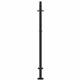 Garden Gate Black 100x125 cm Steel Cross Design 4101000