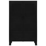 Office Cabinet with Mesh Doors Industrial 75x40x120 cm Steel 145355