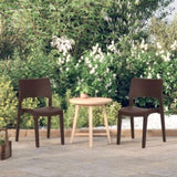 Garden Chairs 2 pcs Mocha Polypropylene 317727