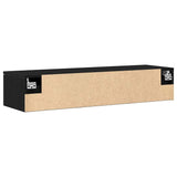 Wall Cabinet Black Oak 102 x 30 x 20 cm Engineered Wood 862777