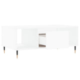 Coffee Table White 90x50x36.5 cm Engineered Wood 830580