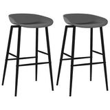 Bar Chairs 2 pcs Grey 248157