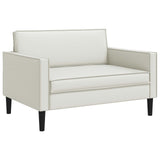 XXL Armchair White Faux Leather 42043537