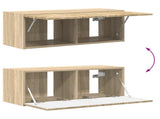 TV Wall Cabinet Set 4 pcs Sonoma Oak Engineered Wood 3408918