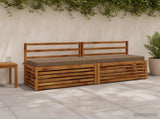 2-Piece Bench Cushions SOEST 2 pcs 100% Polyester Taupe 950013