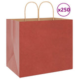 Paper Bags 250 pcs with Handles Red 32x22x28 cm 4101764