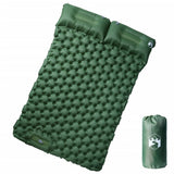 Self Inflating Camping Mattress with Pillows 2-Person Green 4007102