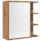 Bathroom Mirror Cabinet Artisan Oak 62.5x20.5x64 cm Engineered Wood 856178