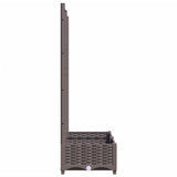 Garden Planter with Trellis Brown 80x40x121.5 cm PP 318260