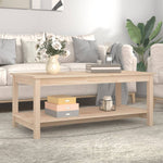 ZNTS Coffee Table 110x55x45 cm Solid Wood Pine 822272