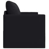 Folding Sofa Bed Black 124 x 71 x 78 cm Faux Leather 42030518