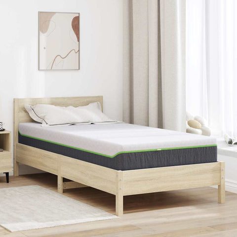 Mattress White and Grey 120 x 200 cm Pocket Spring 4106364