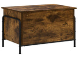 Storage Box Smoked Oak 60 x 40 x 49.5 cm Engineered Wood 8013670