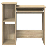 Desk with Shelves Sonoma Oak 84x40x78 cm Engineered Wood 860447