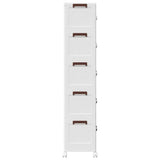 Stackable Storage Box with Wheels 5-Tier 28 L 48,5x29,5x139 cm 4012373